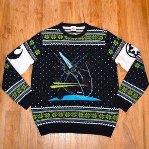 Numskull Star Wars X-Wing Battle of Yavin Ugly Christmas Sweater Sz M